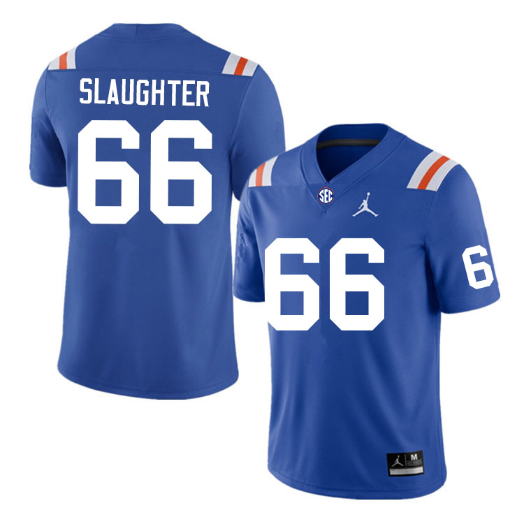 Men #66 Jake Slaughter Florida Gators College Football Jerseys Sale-Throwback